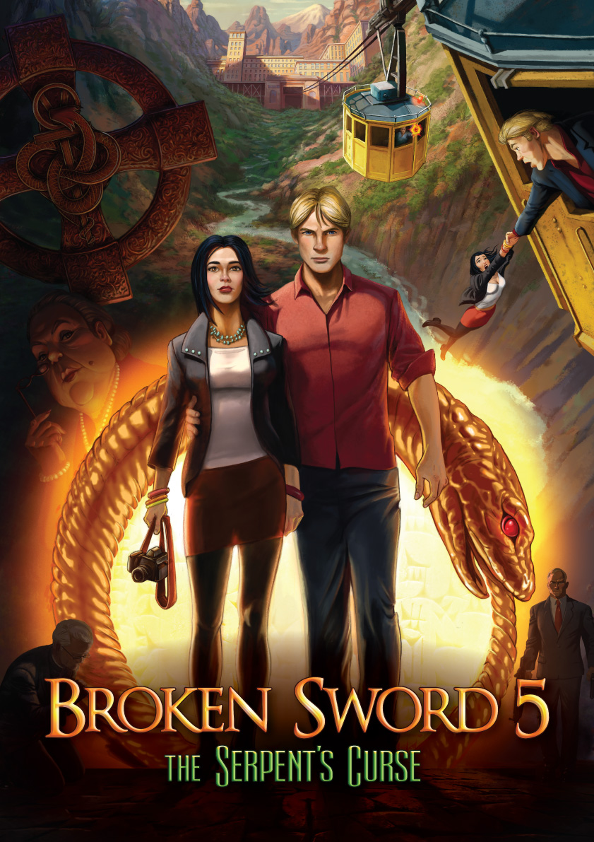 Broken Sword 5: The Serpent's Curse cover.  Episode one and two (2013-2014) PC |  RG Mechanical RePack