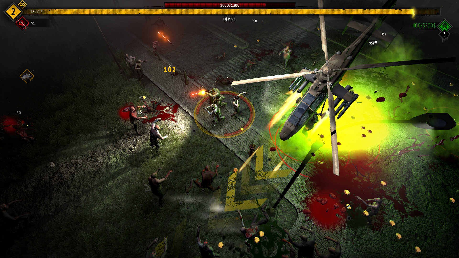 Screenshot of Yet Another Zombie Survivors game